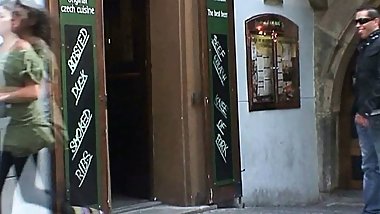 Two Guys Fuck Blonde Grandma On The Table