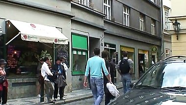 Picked up old grandma takes it from both ends