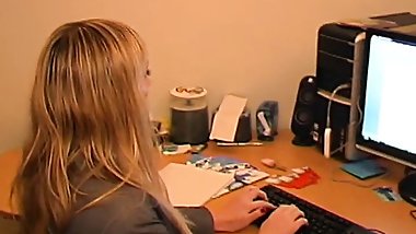 Busty Blond Nympho Fucks Hard Cock