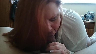 Sexy GILF Sucking cock