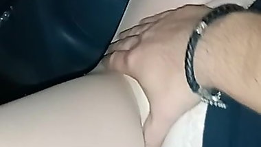 Horny granny in the car 2