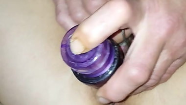 Naughty granny working her pussy over and cumming!!!