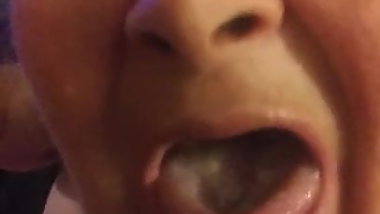 What a rich blowjob from my old fat Luz Maria