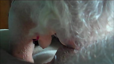 Granny working on an old dick...